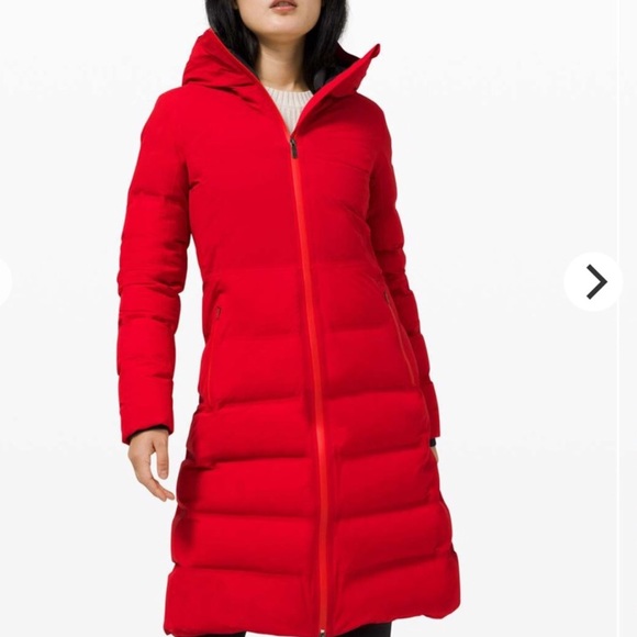 lululemon athletica Jackets & Blazers - Lululemon sleet to street long coat dark red